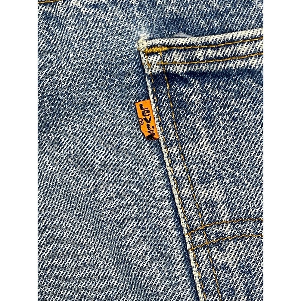 Vintage Levi's 517 Orange Tab Made in USA 90s Blue Denim‎ Jeans W42 L32 Bootcut